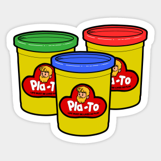Plato Play-Doh Sticker